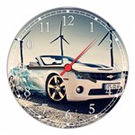 Relógio de Parede Carros Camaro Vintage Decoração Quartz - Vital Quadros