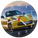 Ficha técnica e caractérísticas do produto Relógio de Parede Carros Corvette Decorar