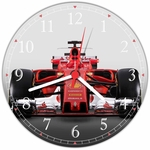 Ficha técnica e caractérísticas do produto Relógio De Parede Carros Fórmula 1 Ferrari Vermelha
