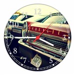 Relógio de Parede Carros Porsche Vermelho Preto Decoração Quartz - Vital Quadros