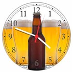 Relógio de Parede Cerveja Bebidas Chop Bares Pubs