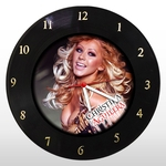 Ficha técnica e caractérísticas do produto Relógio de Parede - Christina Aguilera - em Disco de Vinil - Mr. Rock – Música Pop