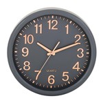 Ficha técnica e caractérísticas do produto Relógio de Parede Cinza e Cobre Lush 9400 Mart