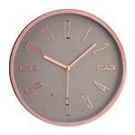 Relógio de Parede Cinza e Rosê Gold Mart Collection 10086