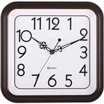 Ficha técnica e caractérísticas do produto Relógio de Parede Clássico Quadrado Ipê Herweg 6483-84