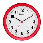 Ficha técnica e caractérísticas do produto Relógio de Parede 22 Cm Vermelho Cozinha Original Herweg