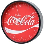 Ficha técnica e caractérísticas do produto Relógio de Parede Coca-Cola 22,5cm Vermelho Urban