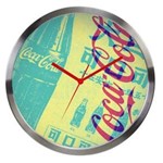 Ficha técnica e caractérísticas do produto Relógio de Parede Coca-Cola Contemporary - Verde
