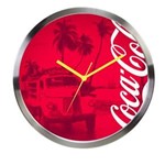 Ficha técnica e caractérísticas do produto Relógio de Parede Coca Cola Moderno Vermelho