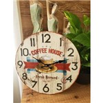 Ficha técnica e caractérísticas do produto Relógio de Parede Coffee House Mdf 33 Cm