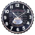 Ficha técnica e caractérísticas do produto Relógio de Parede Coffee Organic Preto