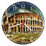 Ficha técnica e caractérísticas do produto Relógio de Parede Coliseu Itália Decorações