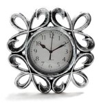 Ficha técnica e caractérísticas do produto Relógio de Parede com a Borda em Formato de Laços 27 Cm Quartz