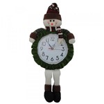 Relógio de Parede com Boneco de Neve Pelúcia de Luxo com 60cm de Altura CBRN0432 CD0082 - Commerce Brasil