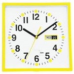 Ficha técnica e caractérísticas do produto Relógio de Parede com Calendário 24cmx5cmx24cm
