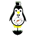 Ficha técnica e caractérísticas do produto Relógio com Movimento Modelo Pinguim - Preto