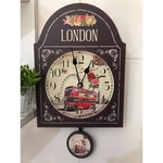 Ficha técnica e caractérísticas do produto Relógio De Parede Com Pendulo London