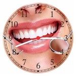 Ficha técnica e caractérísticas do produto Relógio de Parede Consultórios Dentista Odontologia