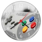 Ficha técnica e caractérísticas do produto Relógio De Parede Controle Super Nintendo Game Jogos