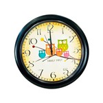 Ficha técnica e caractérísticas do produto Relógio de Parede Corujas 29,5 Cm