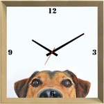 Ficha técnica e caractérísticas do produto Relógio de Parede Criativo Pet Cachorro Espiando 30x30cm