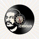 Ficha técnica e caractérísticas do produto Relógio de Parede Criolo RAP Vinil LP Decoração Retrô Vintage