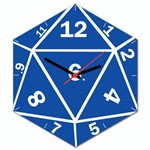 Ficha técnica e caractérísticas do produto Relógio de Parede DADO de RPG D20 - Beek