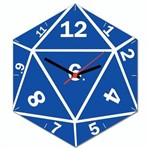 Ficha técnica e caractérísticas do produto Relógio de Parede DADO de RPG D20
