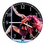 Ficha técnica e caractérísticas do produto Relógio de Parede Dança Pole Dance Decoração Quartz - Vital Quadros