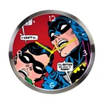 Relógio de Parede em Metal Dc Comics Batman e Robin