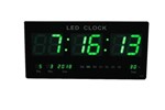 Ficha técnica e caractérísticas do produto Relogio de Parede de Led Verde Digital Alarme Data Temperatura (rel-59) - Braslu