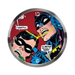 Ficha técnica e caractérísticas do produto Relógio de Parede de Metal - Dc Comics - Batman e Robin Olhando para Cima - Metrópole