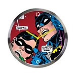 Ficha técnica e caractérísticas do produto Relógio de Parede de Metal - Dc Comics - Batman e Robin Olhando para Cima - Metrópole