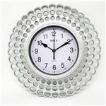 Ficha técnica e caractérísticas do produto Relógio de Parede de Plástico Redondo Bolinhas Sweep 25cm Yin`s