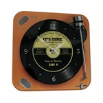 Ficha técnica e caractérísticas do produto Relógio de Parede de Retrô Mod Vinil For Good Coffee - Orange 20x20cm - Verito