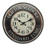 Ficha técnica e caractérísticas do produto Relógio de Parede Decor Old Town Clock em Metal 40cm - The Home