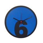 Relógio de Parede Decoração 6 Azul - Mais Az Desing