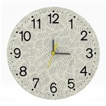 Ficha técnica e caractérísticas do produto Relógio de Parede Decorativo 25x25 Desenhado Moderno Sala - Tocdecor