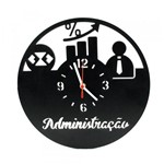 Ficha técnica e caractérísticas do produto Relógio de Parede Decorativo - Administração - Wvm