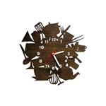 Ficha técnica e caractérísticas do produto Relógio de Parede Decorativo Bagunça na Cozinha Modelo 1