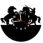 Ficha técnica e caractérísticas do produto Relógio de Parede Decorativo Cavalos