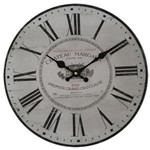 Ficha técnica e caractérísticas do produto Relógio de Parede Decorativo "château Margaux - 1999" - 34 Cm - Btc