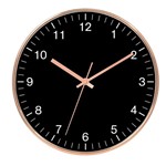Ficha técnica e caractérísticas do produto Relógio de Parede Decorativo Cor Cobre Branco - Trend