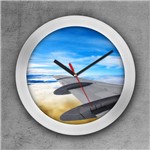 Relógio de Parede Decorativo, Criativo e Descolado Asa de Avião - Colours Creative Photo Decor