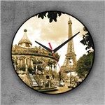 Relógio de Parede Decorativo, Criativo e Descolado Ciclovia em Paris, França - Colours Creative Photo Decor