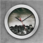 Ficha técnica e caractérísticas do produto Relógio de Parede Decorativo, Criativo e Descolado | Favela do Cantagalo no Rio de Janeiro, RJ