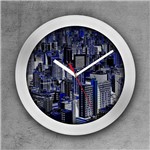 Relógio de Parede Decorativo, Criativo e Descolado Foto Aérea de Prédios em São Paulo, SP - Colours Creative Photo Decor