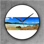 Relógio de Parede Decorativo, Criativo e Descolado Praia e Mar - Colours Creative Photo Decor