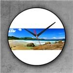Ficha técnica e caractérísticas do produto Relógio de Parede Decorativo, Criativo e Descolado | Panorâmica de Praia