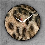 Ficha técnica e caractérísticas do produto Relógio de Parede Decorativo, Criativo e Descolado | Textura Felino